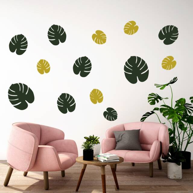 Monstera Tropical Palm Fern Wall Sticker Decal Matt Kids Bedroom Living Room Interior Design Vinyl Various Sizes - image 1