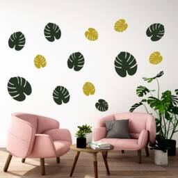 Monstera Tropical Palm Fern Wall Sticker Decal Matt Kids Bedroom Living Room Interior Design Vinyl Various Sizes - thumbnail 1