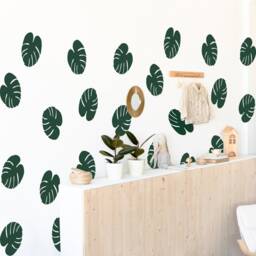 Monstera Tropical Palm Fern Wall Sticker Decal Matt Kids Bedroom Living Room Interior Design Vinyl Various Sizes - thumbnail 2