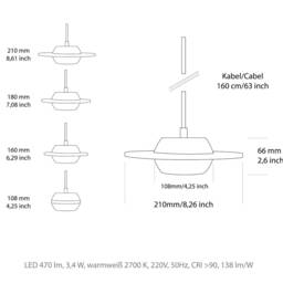 Pendant Light - Pendant Lamp Dining Table Counter Oak Wood Plexiglas No. 10 Is Perfect For And - thumbnail 4