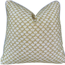 Cushions Made in Fermoie Eythorne Luxury Yellow Neutral Cotton Cushion Pillow Throw Cover - thumbnail 2