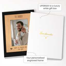Personalised First Fathers Day Photo Frame Gift - thumbnail 2