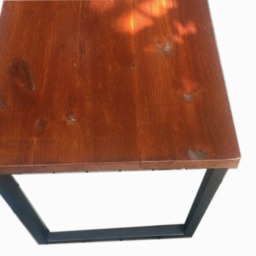 L Desk - Reclaimed Wood- Metal Base Free Shipping - thumbnail 3