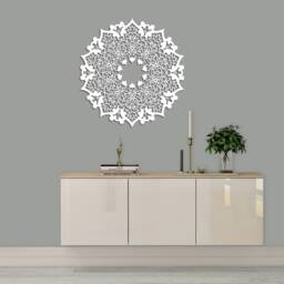 3D Persian Mandala, Openwork Panel, Stylish Wall Decor, Ornate Graphics, Orient Style Wood Art, Ornament - thumbnail 2