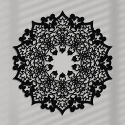 3D Persian Mandala, Openwork Panel, Stylish Wall Decor, Ornate Graphics, Orient Style Wood Art, Ornament - thumbnail 1
