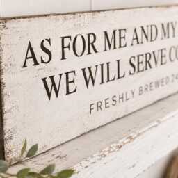 Coffee Bar Sign - Station Decor Kitchen Wall - thumbnail 3