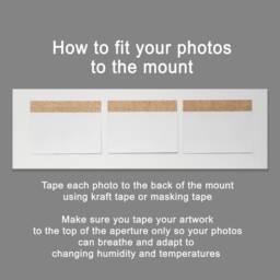 Instax Mini Photo Frame - Grey Wood, 25 Apertures - thumbnail 4