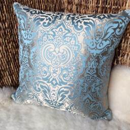 Palazzo Jacquard Decorative Cushion Cover, Elegant Sheen, Oriental Ornaments, High-Quality Designer Fabric, Cover Pillow, Luxury, 50 X cm - thumbnail 2