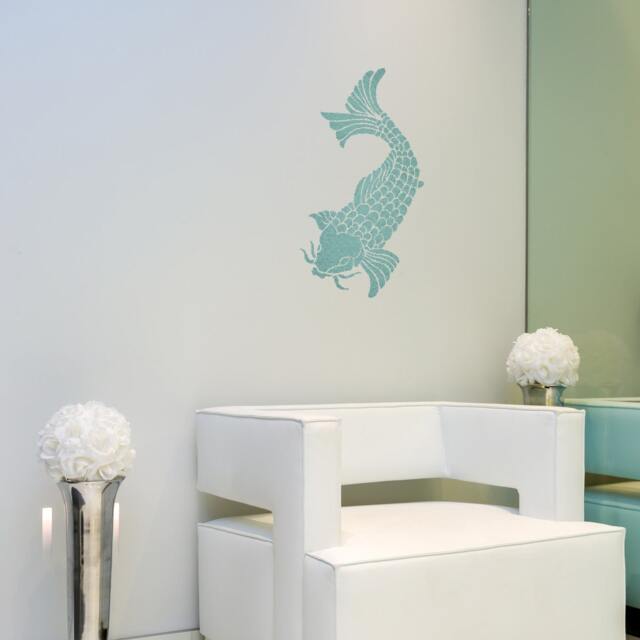 Carp Fish Stencil For Wall Art Diy Decor Better Than Wall Decal - image 1