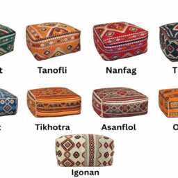 Moroccan Kilim Pouf Square Floor Cushion [Unstuffed] - thumbnail 3