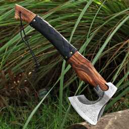 Viking Axe, Carbon Steel Personalized Axe in Hand Forged For Wall Decoration, Custom Made Camping, Axe - thumbnail 4