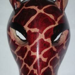Giraffe Wooden Mask - thumbnail 2