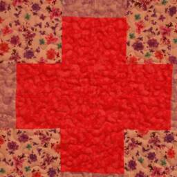 "Handmade Pansy Throw Quilt Pink & Purple Lap Quilt - 50"" X 63" - thumbnail 3
