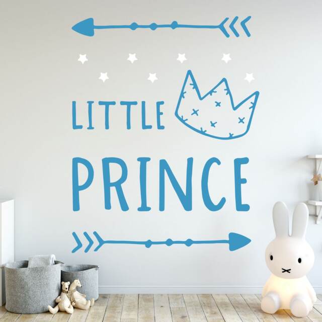 Little Prince Nursery Wall Decal Baby Boy Room Decor - image 1