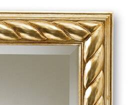 Wall Mirror Classic Gold Leaf - Made in Italy Rectangular Victorian Mirror French Style Antique Bedroom Bathroom #5036 - thumbnail 2