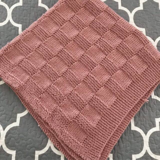 100% Cotton Knitted Baby Blanket - image 1