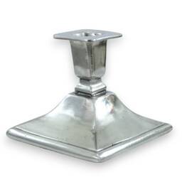 Candlestick 10 X H 12 cm Fires Pewter Gloss Finish - thumbnail 4
