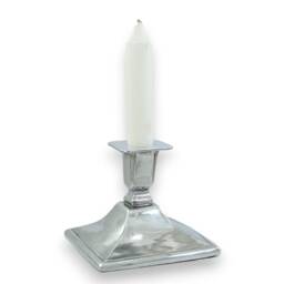 Candlestick 10 X H 12 cm Fires Pewter Gloss Finish - thumbnail 2