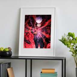 Satoru Gojo Poster Jujutsu Kaisen Anime Wall Art - Vibrant Colors - thumbnail 3