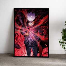 Satoru Gojo Poster Jujutsu Kaisen Anime Wall Art - Vibrant Colors - thumbnail 2