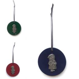 Toad Christmas Decoration - Wind in The Willows Hanging Wooden Ornament Woodland Rustic - thumbnail 4