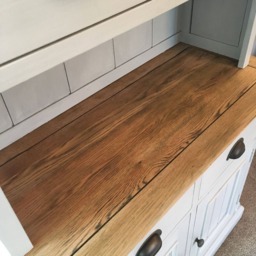 Sold Please Contact For Custom Orders - Solid Oak Wooden Welsh Dresser, Top & Bottom, Complete Unit, Can Be Customised To Any Colour, This - thumbnail 3