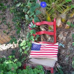 American Flag12x16 Lumbar Burlap Pillow Throw Decorative French Country Farmhouse Home Decor Cover - thumbnail 2
