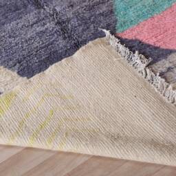 Purple Moroccan Rug, Soft Boujaad 5x8 Ft - thumbnail 4