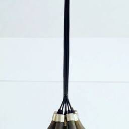 Frosted Light Fixture - Chandelier Ceiling Lamp Made From Wine Bottles For Home, Bar & Kitchen - thumbnail 3