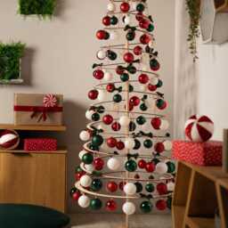 Wooden Christmas Tree - 190 cm 75 in Spira Slim - thumbnail 2