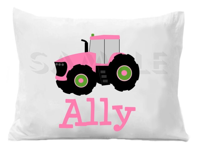Tractor Personalized Pillow Case Pillowcase Boys Or Girls - image 1