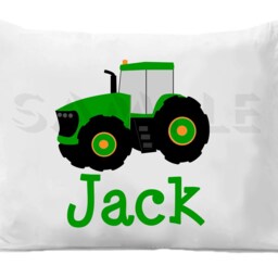 Tractor Personalized Pillow Case Pillowcase Boys Or Girls - thumbnail 2