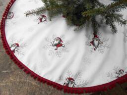 Christmas Tree Skirt God Jul Decor Holiday Scandinavian Gift Ornament Gnome Nisse Swedish Nordic