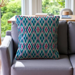 Bargello Needlepoint Cushion Original Decorative Pillow - thumbnail 1