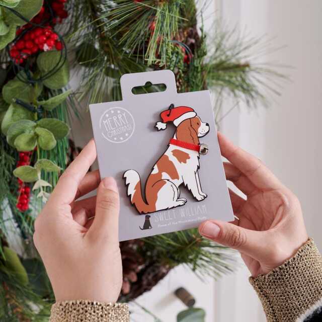Cavalier King Charles Spaniel Christmas Tree Decoration - Personalisation Available - image 1