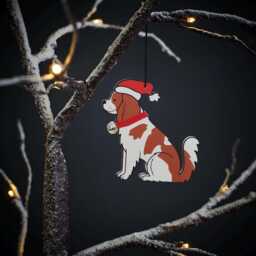 Cavalier King Charles Spaniel Christmas Tree Decoration - Personalisation Available - thumbnail 4