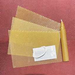 Pure Beeswax Candle Making Kit, 1x6 Inch Tapers, Set Of 4