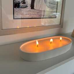 The Centrepiece Candle - Handmade Soy Stone Container