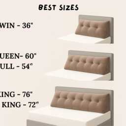 Headboard Cushion Boucle Backrest Wedge Pillow Twin Bed Custom Size Headboards Lumbar Triangle Queen Upholstery King Adjustable - thumbnail 3
