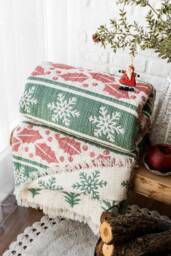 Christmas King Size Muslin Quilt Organic Cotton Duvet, Oeko-Tex Certified - thumbnail 1