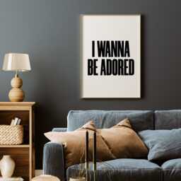 I Wanna Be Adored Lyrics Print, Retro Groovy Music Poster - thumbnail 3