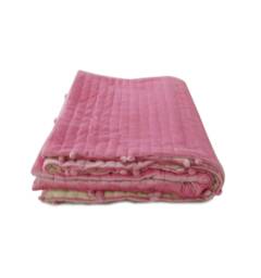 Pink Quilt, Velvet Cotton Pompom Bubble Gum Blanket, Twin Queen Girls Room, Kids Room Bedding