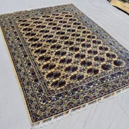 Handmade Afghan Turkmen Wool Rug, Oriental Area Rug - 6.10 X 5.0 Ft - thumbnail 2