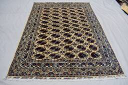 Handmade Afghan Turkmen Wool Rug, Oriental Area Rug - 6.10 X 5.0 Ft - thumbnail 1
