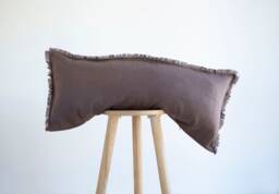 Taupe Lumbar Pillow Cover, Earth Tone Long - Sit Back Rest Cushion, Custom Size