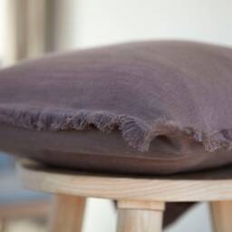 Taupe Lumbar Pillow Cover, Earth Tone Long - Sit Back Rest Cushion, Custom Size - thumbnail 3
