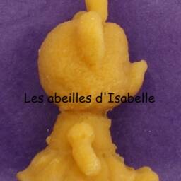 Teddy Bear in Pure Beeswax Candle - thumbnail 3