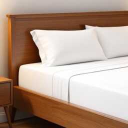 300Tc Flat Sheet Set, Fine Count Pure Cotton, White Colour, Sizes Available - thumbnail 3