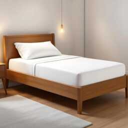 300Tc Flat Sheet Set, Fine Count Pure Cotton, White Colour, Sizes Available - thumbnail 2