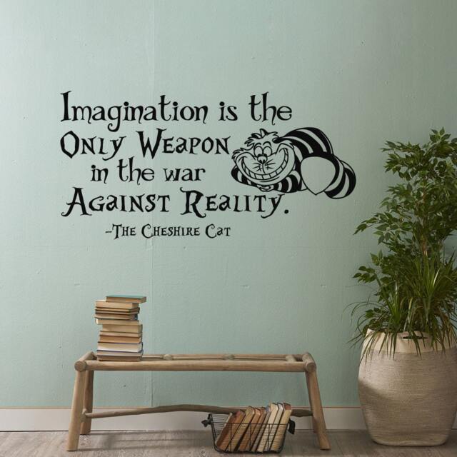 Cheshire Cat Wall Decal Alice in Wonderland Decor, Whimsical Kids Room Art #69 - image 1
